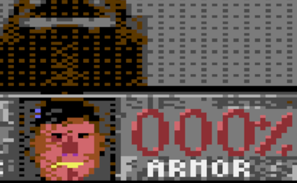 HUD detail: health, armor, ammo digits clearly visible and readable